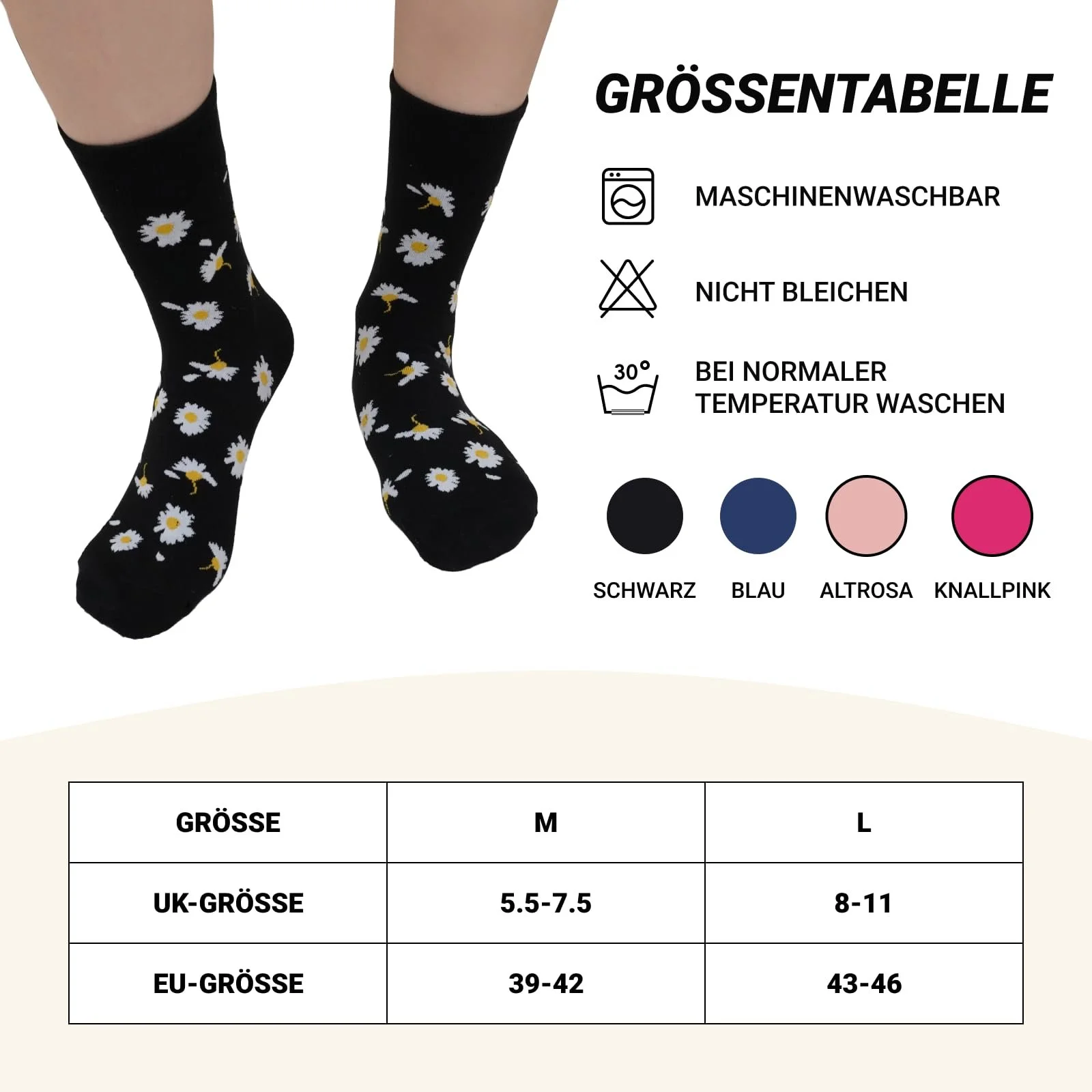 Шкарпетки LOFIR Crew Comfort для жінок 4 пари 39-46, фото №5