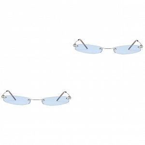 Квадратні сонцезахисні окуляри PACKOVE, 2 шт. Стильні модні - Фото 1