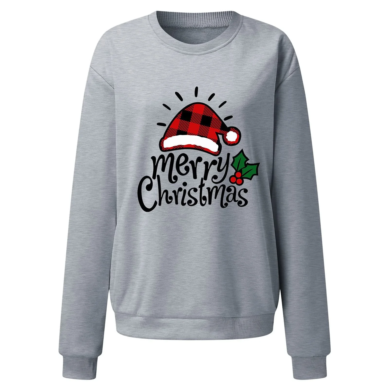 Джемпер с рождественским мотивом Женский рождественский джемпер Рождественский джемпер Зимний рождественский свитер Y2k Уродливый Женский джемпер Топы Большие размеры Хлопковая рождественская рубашка с длинным рукавом Рождественский наряд, фото №5