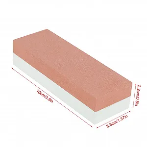 Точильний камінь двосторонній корундовий 400 & 1500 Grit Green & Red synthetic.ua - Фото 1