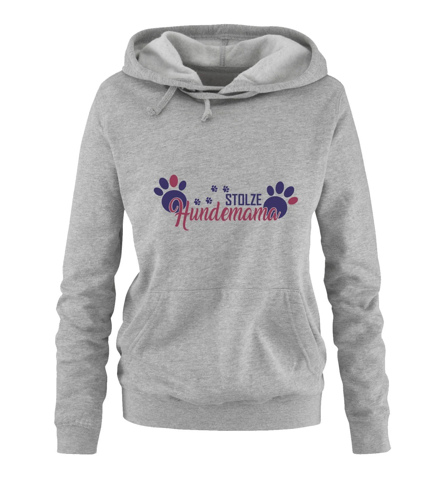 Худи Comedy Shirts Proud Dog Mum - Paws Женский, фото №1