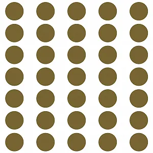 Настінна наклейка kleb-Drauf 35 Dots Gold Matt - Фото 1