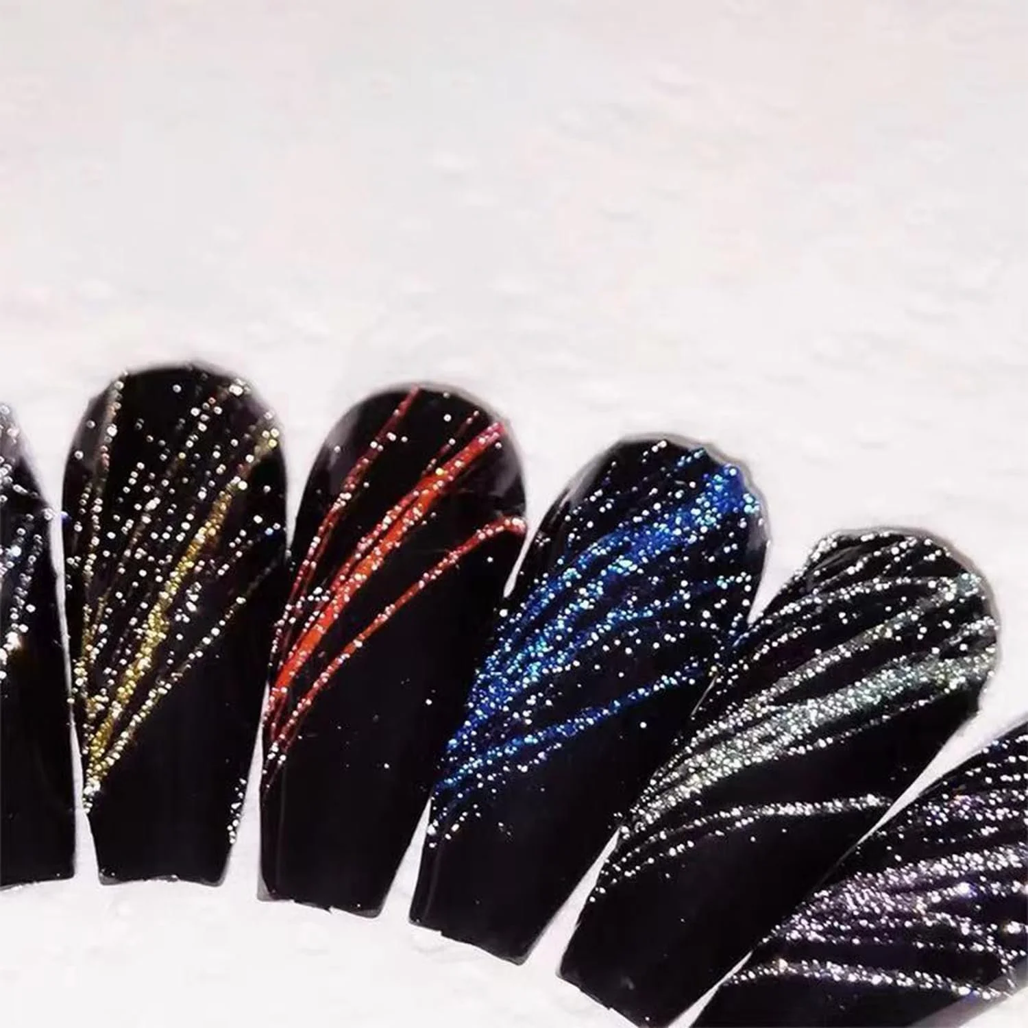 Гель-лак Відбивний райдужний блискучий Діамантовий ефект, фото №3