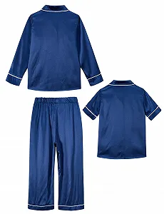 Шелковая пижама ALISISTER на пуговицах synthetic.ua - Фото 1