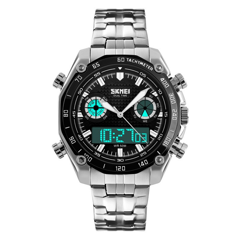Часы наручные мужские Skmei 1204 Black 1204BK 15898, фото №2