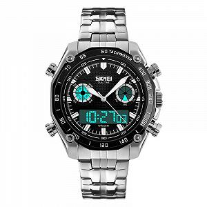Часы наручные мужские Skmei 1204 Black 1204BK 15898 synthetic.ua - Фото 1