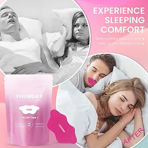 Смужка для рота для сну Паковання з 60 штук (рожевий) synthetic.ua - Фото 1