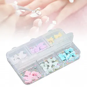 Украшения для ногтей Тип Бантик 3D Смола Набор аксессуаров для маникюра - Фото 1