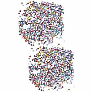 Самоклеящиеся Стразы FRCOLOR 2 Набора Камни для Ногтей Яркие Цвета для Проектов 1440 Штук x 2 - Фото 1