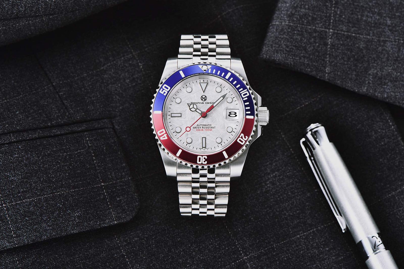 Годинник PAGRNE DESIGN Чоловічий Автоматичний Механічний Елегантний Діловий з Японським Механізмом NH35 41 мм З Нержавіючої Сталі Сапфірове Скло Водонепроникність 100 м, фото №4 Годинник PAGRNE DESIGN Чоловічий Автоматичний Механічний Елегантний Діловий з Японським Механізмом NH35 41 мм З Нержавіючої Сталі Сапфірове Скло Водонепроникність 100 м, фото №4