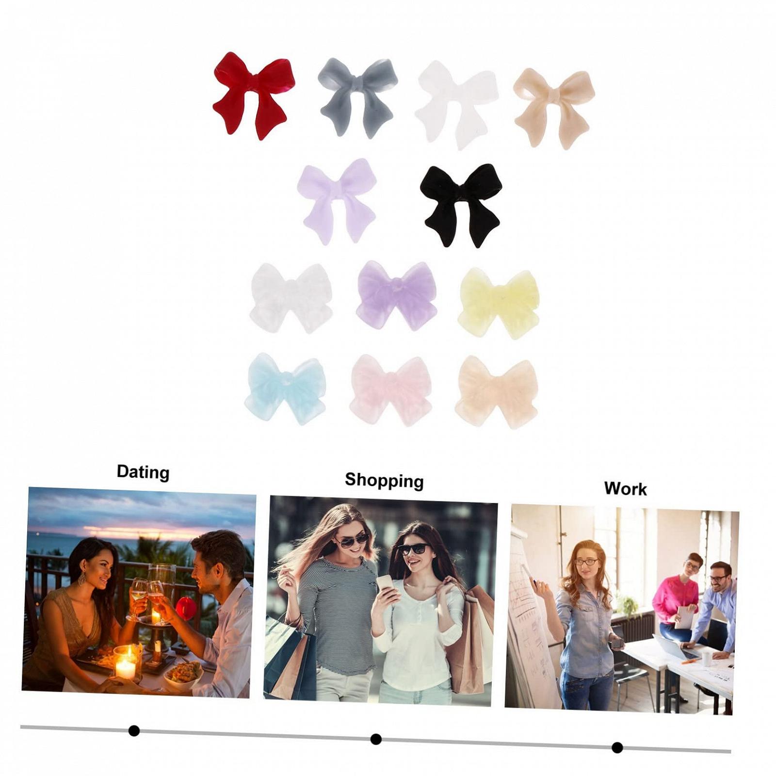 Украшение для ногтей FRCOLOR Бантики для маникюра Полярное сияние, смола, 2 шт, фото №9