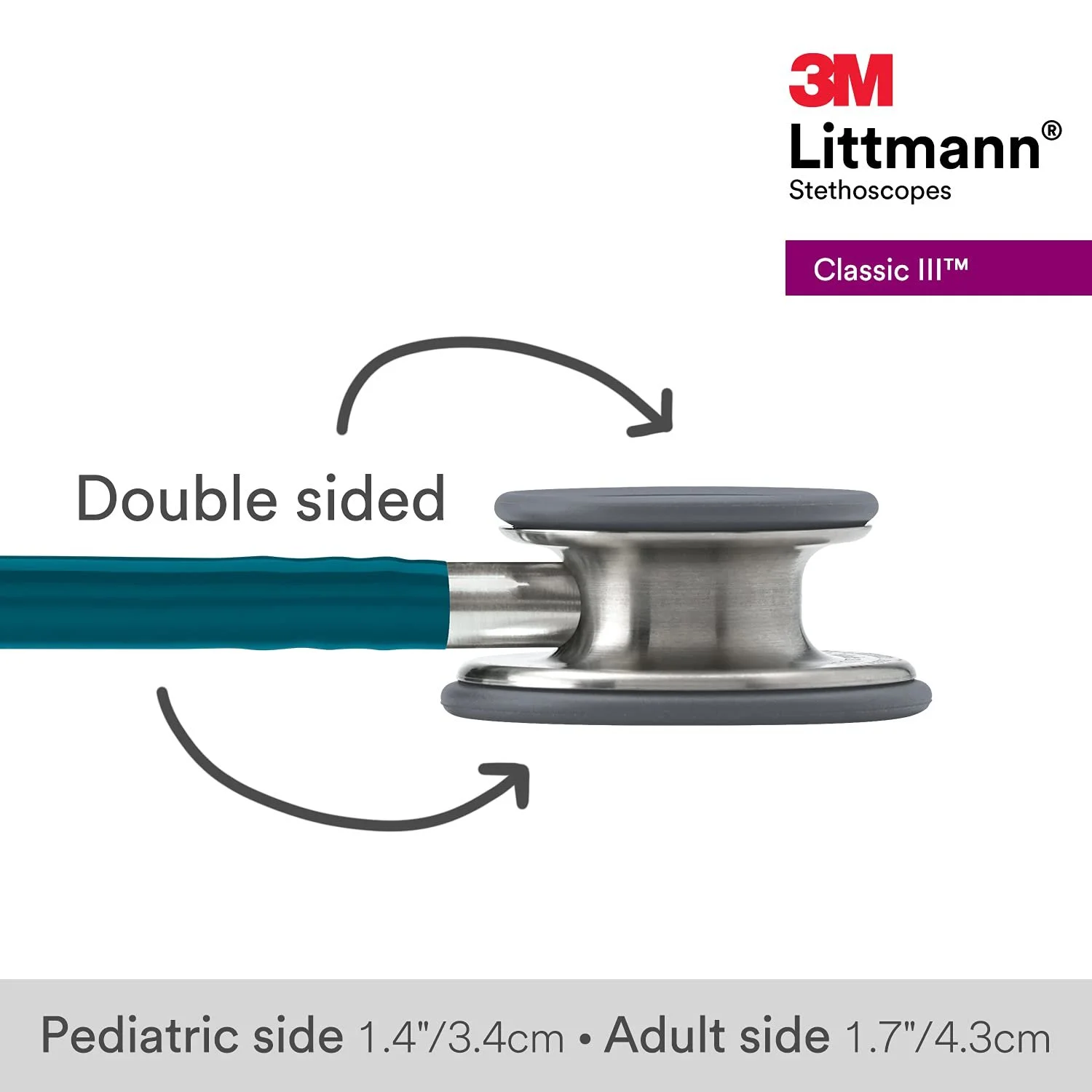Стетоскоп 3M Littmann Classic III 69см Синий, фото №3