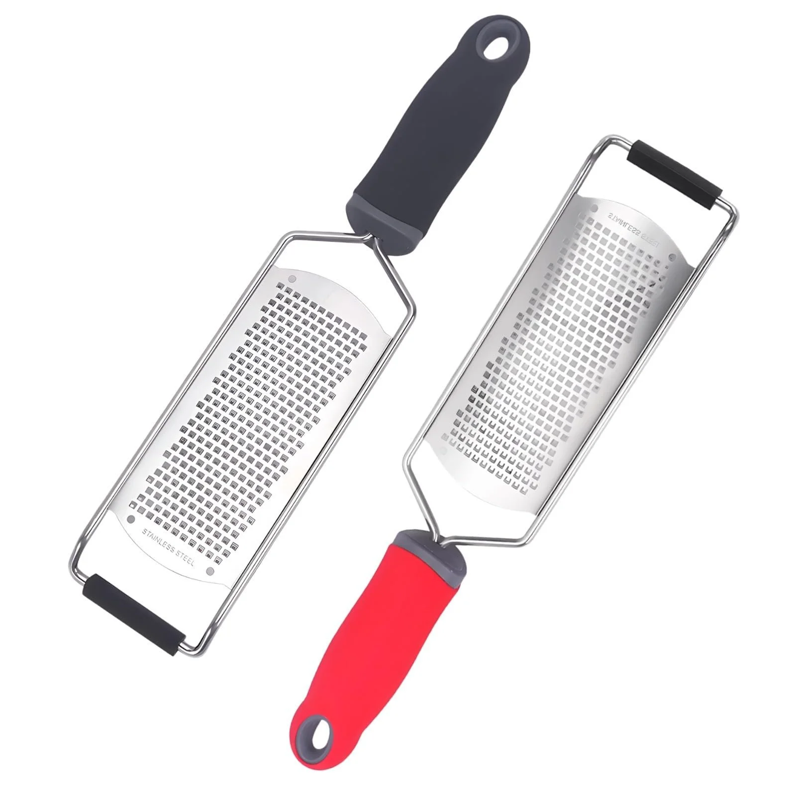 Кухонна терка з нержавіючої сталі (2 шт.) для твердого сиру, цитрусових, часнику 31 см, фото №1 Кухонна терка з нержавіючої сталі (2 шт.) для твердого сиру, цитрусових, часнику 31 см, фото №1