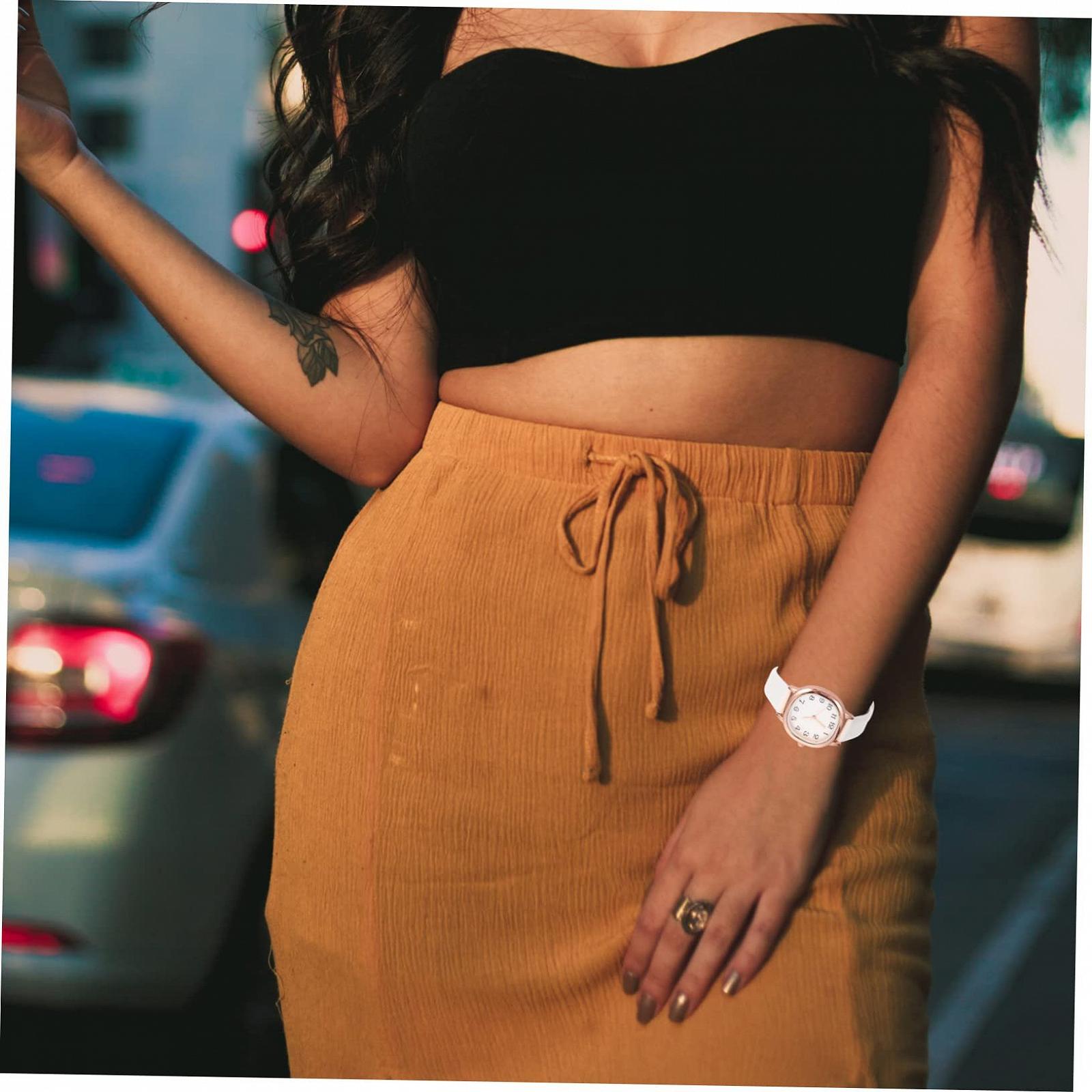 Кварцовий годинник LIFKOME Жіночий годинник Ретро дизайн PU ремінець Чорний, фото №8 Кварцовий годинник LIFKOME Жіночий годинник Ретро дизайн PU ремінець Чорний, фото №8