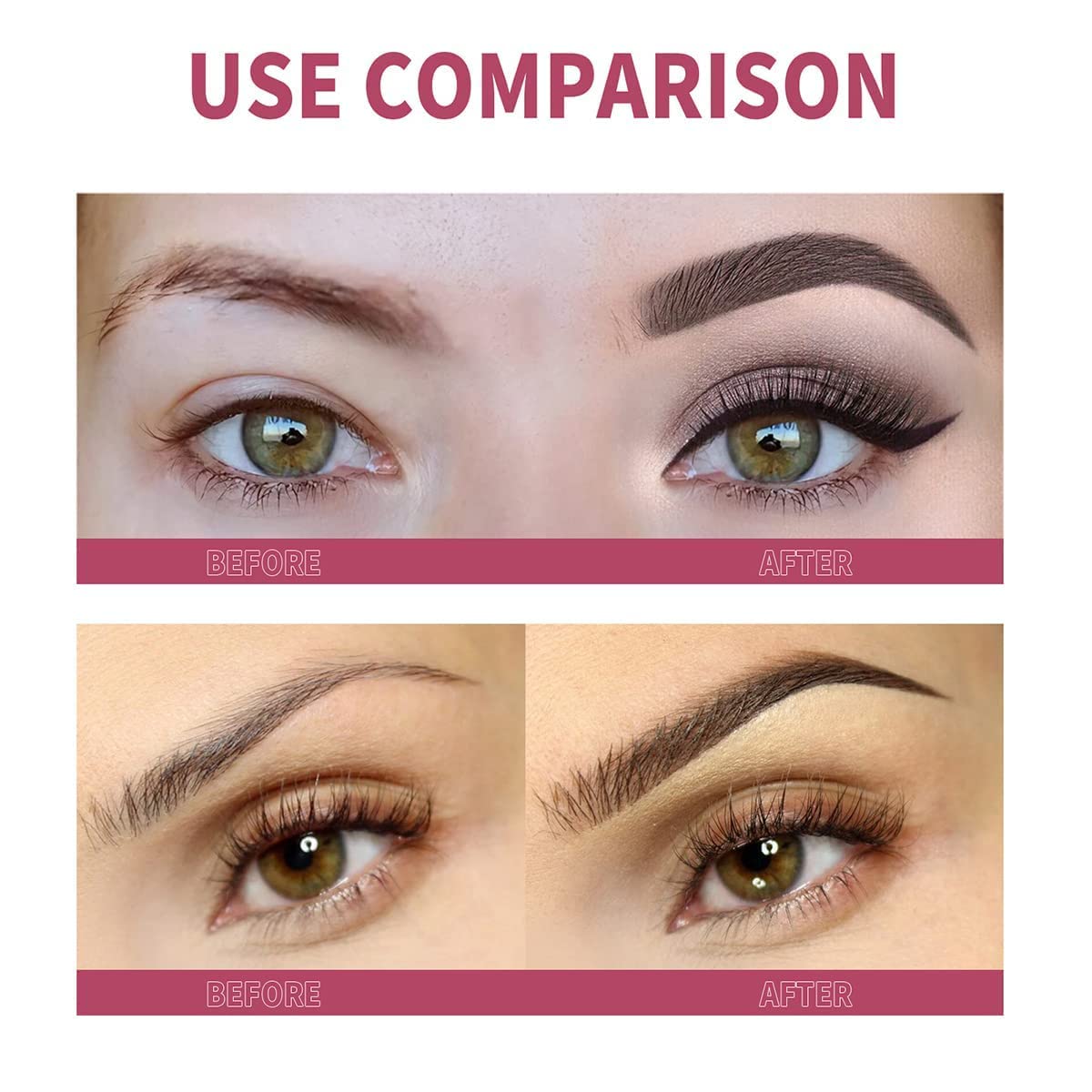 Набір для догляду за бровами Anjoize 4D Hair Stroke Brow Stamp Brush 3 кольори, фото №7