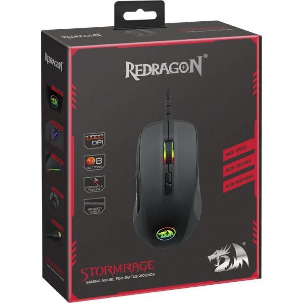 Комп'ютерна мишка REDRAGON Stormrage RGB IR USB Black 78259, фото №3