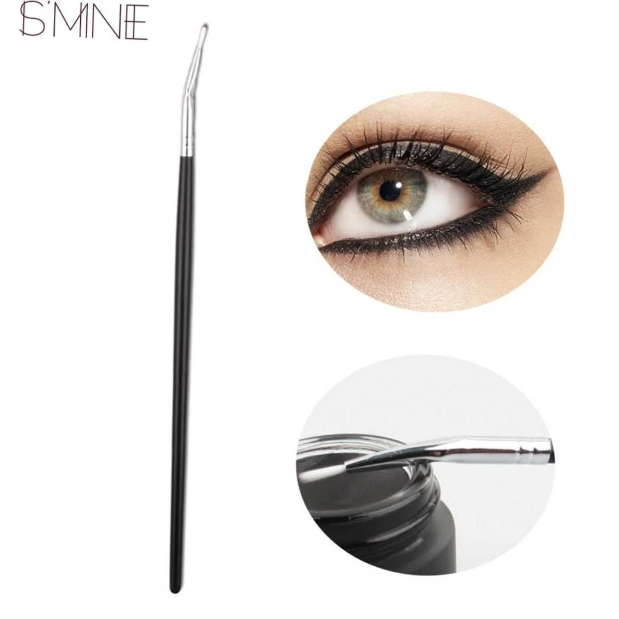 Набор кистей для подводки глаз FRCOLOR с длинной ручкой, фото №7