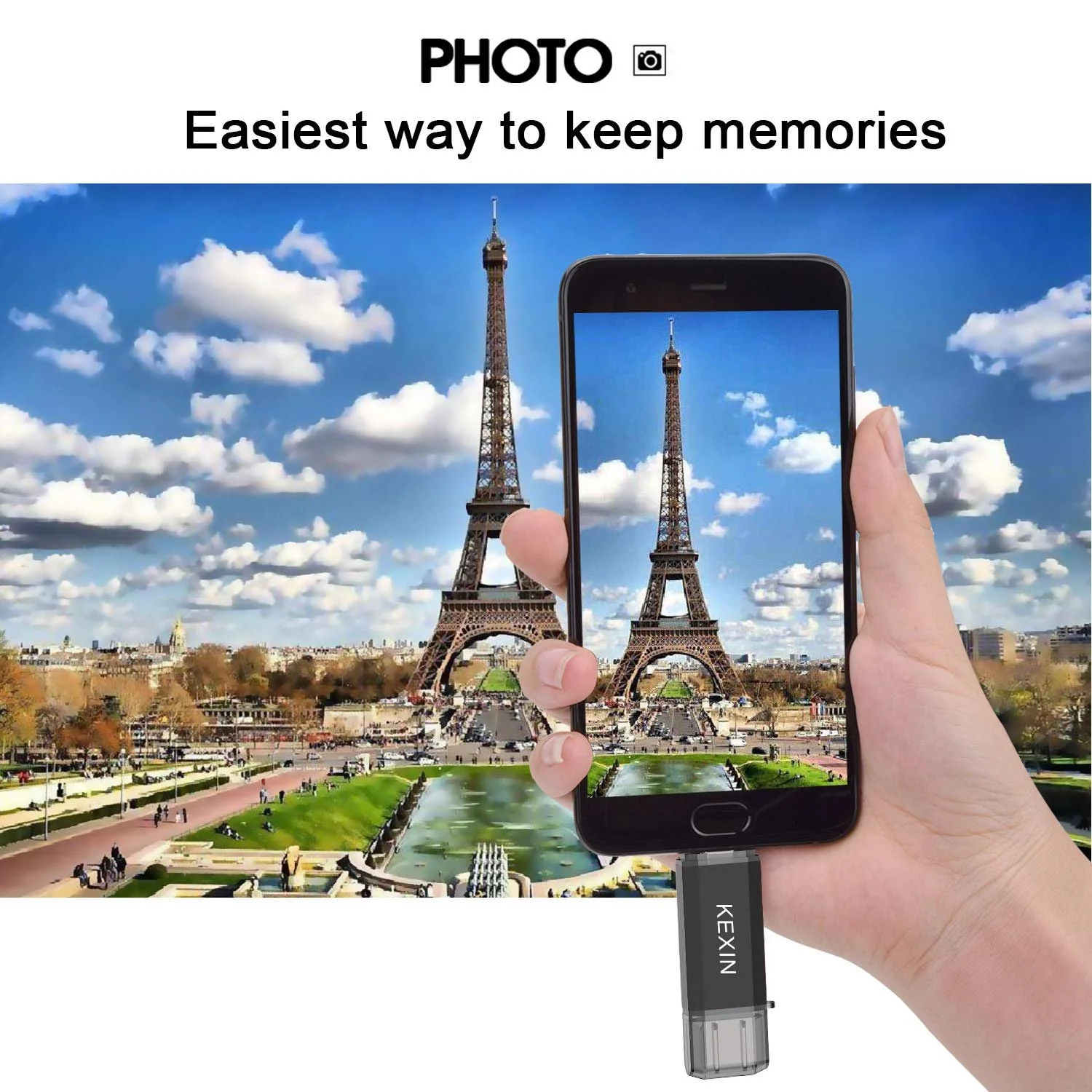 USB-флеш-накопитель KEXIN 128 ГБ USB 3.0 Type-C USB-A 110 МБ/с, фото №5