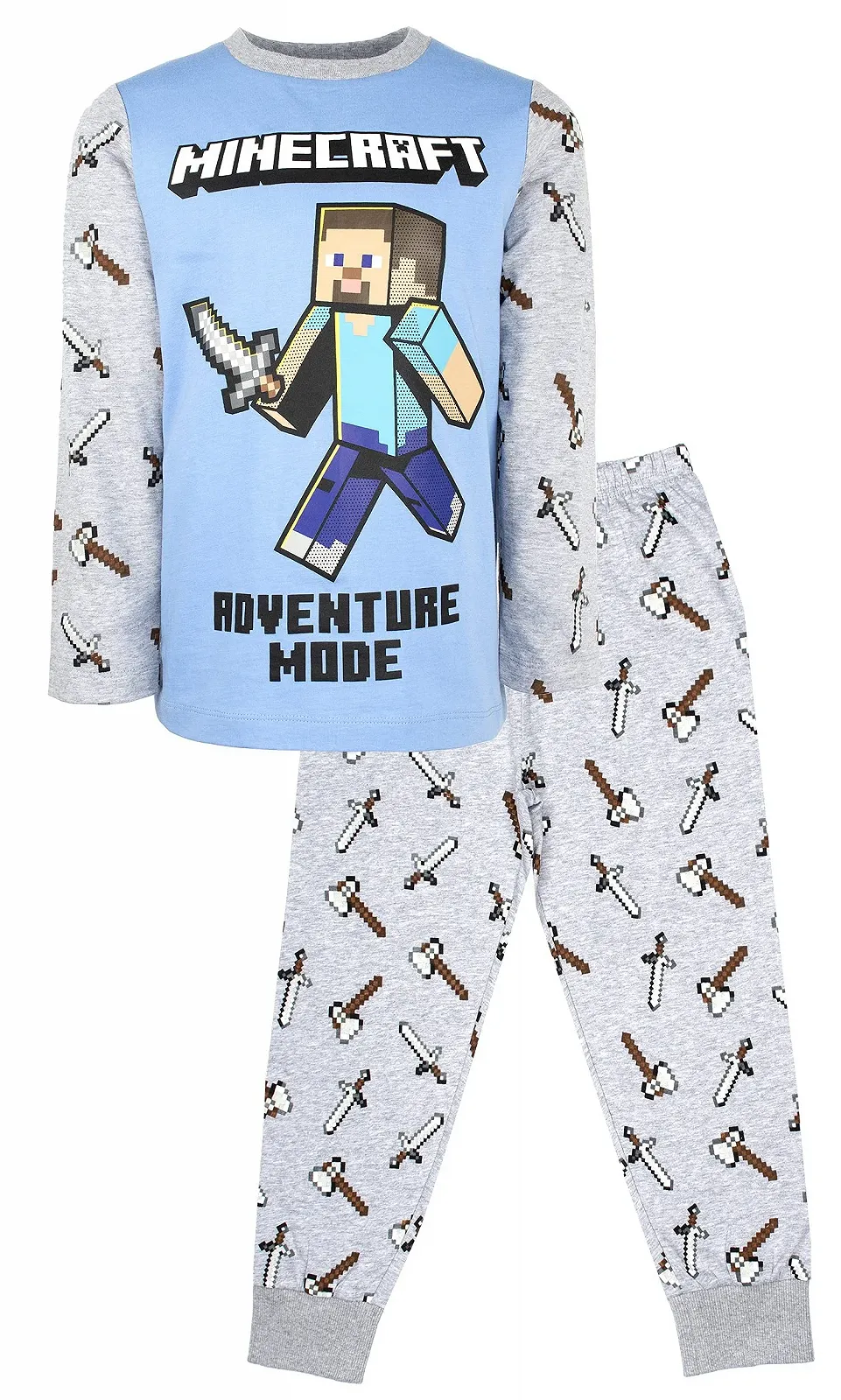 Комплект пижамы с длинными рукавами Minecraft Steve Adventure, фото №1