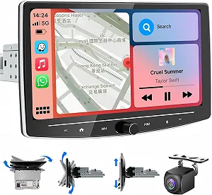 Автомагнитола Woibugee / 10" / Сенсорная / 2/32Гб / Android 12 / Apple CarPlay / Android Auto / Bluetooth / WI-FI / GPS / USB / 1DIN - Фото 1