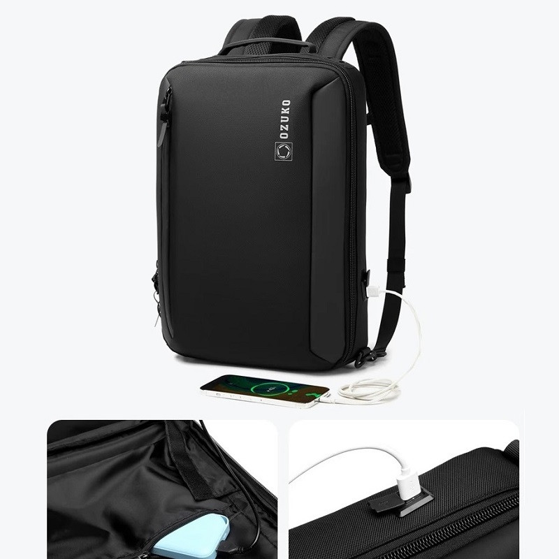 Рюкзак городской Ozuko 9490S 9л с отделением для ноутбука до 15,6" Black 16211, фото №7 Рюкзак городской Ozuko 9490S 9л с отделением для ноутбука до 15,6" Black 16211, фото №7