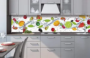 Самоклеюча плівка Dimex Line для кухонного фартуха Фрукти 260 см x 60 см synthetic.ua - Фото 1