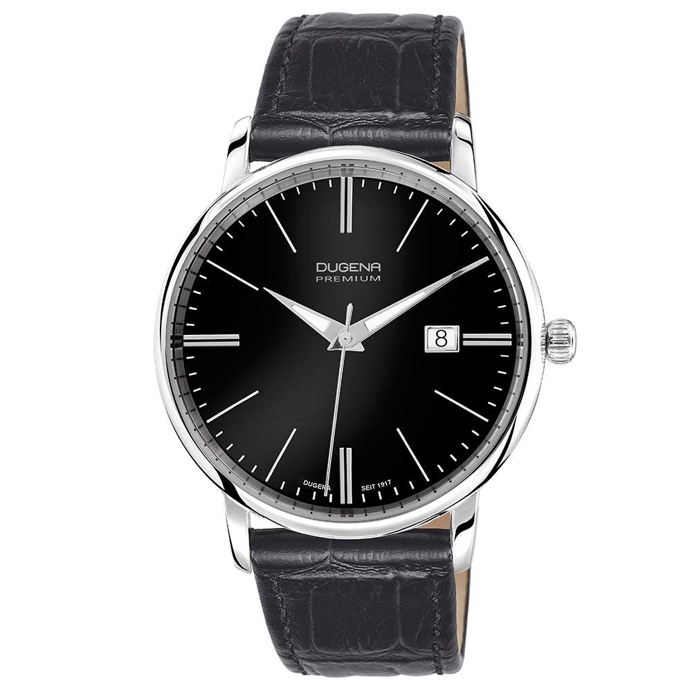 Кварцовий годинник Dugena Premium Festa 7000180 зі шкіряним ремінцем, фото №1