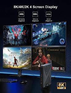 Mini ПК HYSTOU i5 12400F 32ГБ DDR4 512ГБ M.2 NNMe SSD GTX1650 DP 8K HDMI 4k DVI Windows 11 Pro synthetic.ua - Фото 1