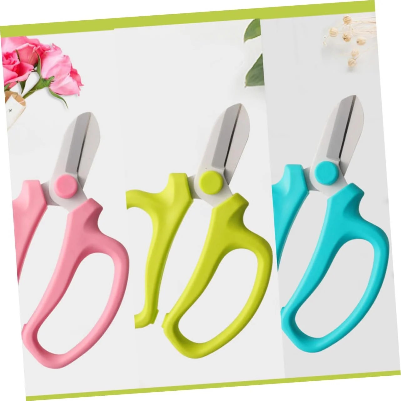 Секатор садовий Happyyami 1 шт. для квітів вуглецева сталь Синій, фото №4