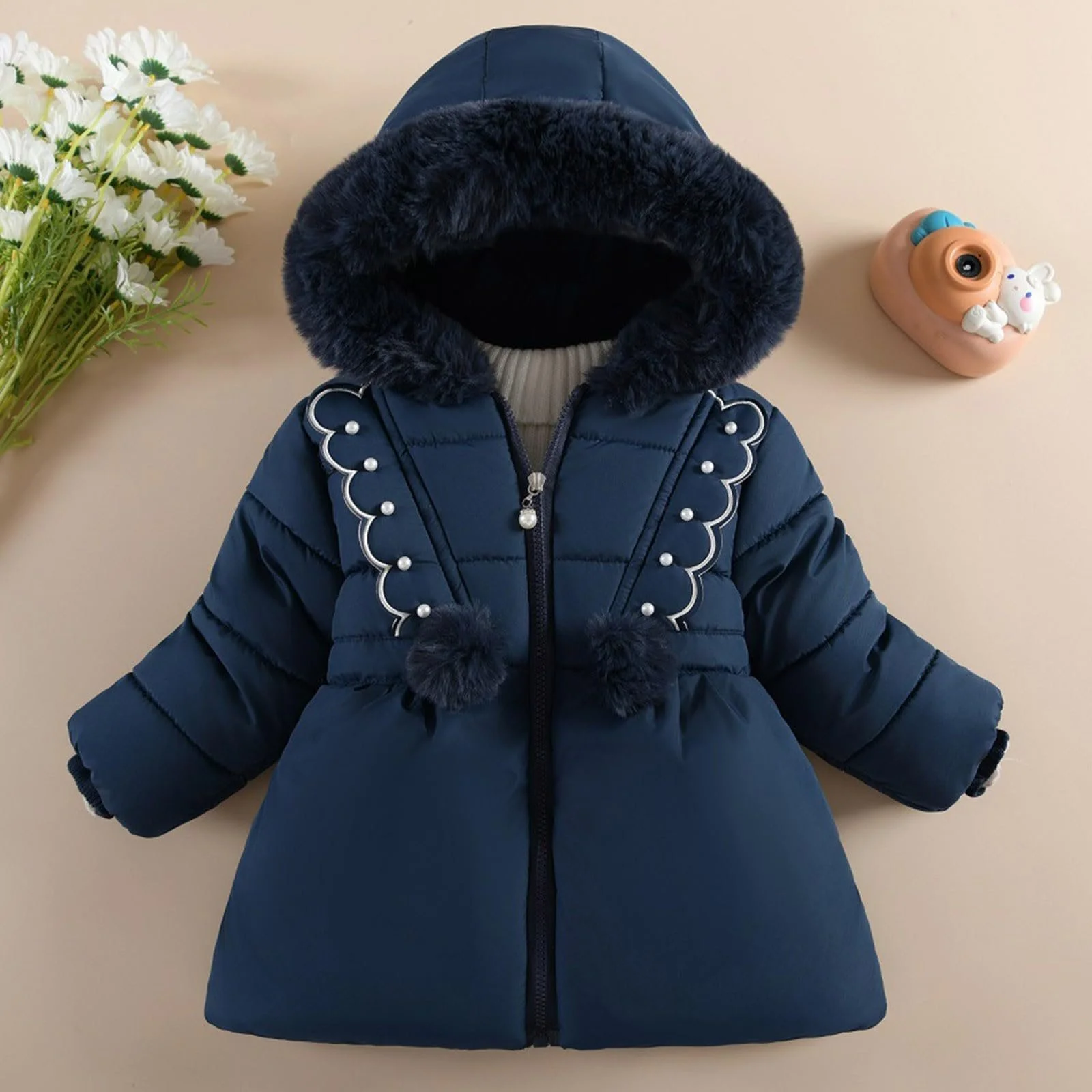 Зимова куртка для дівчаток і хлопчиків, повсякденна пухова куртка, фото №2 Зимова куртка для дівчаток і хлопчиків, повсякденна пухова куртка, фото №2