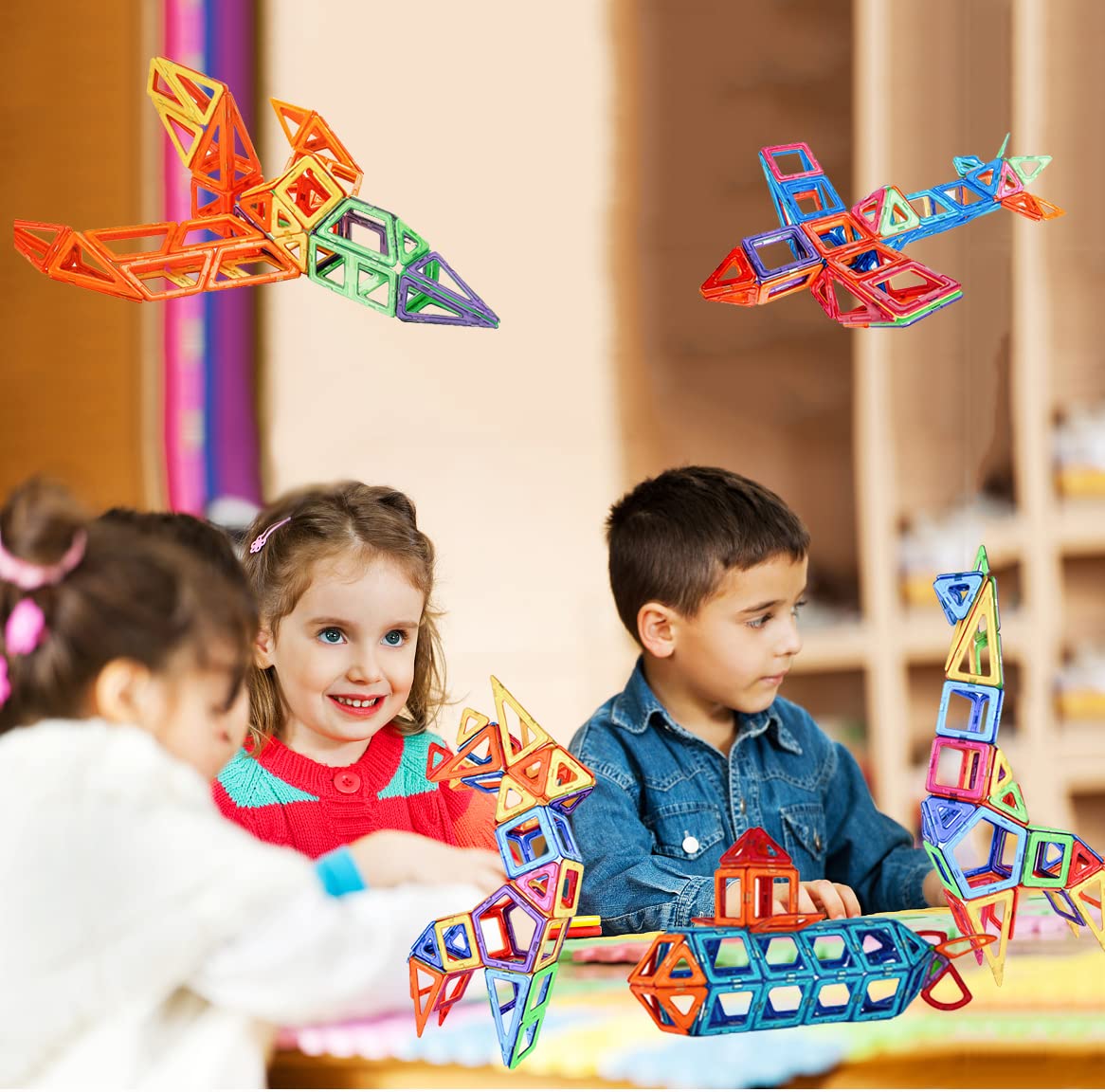 Набір morkka Magnetic Building Blocks для дітей від 3 років з магнітами, фото №9