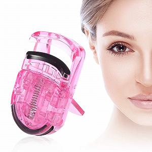 Кліпса для вій Mini Portable з гумкою для натур. завивки космет. інструменти (Рожева) - Фото 1