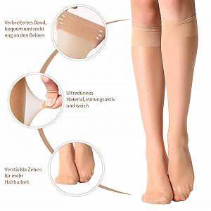 Чулки MANZI 12 пар Женские дышащие ультрамягкие 15 Den Черный Телесный цвет synthetic.ua - Фото 1