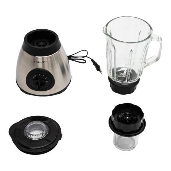 Блендер с кофемолкой 400Вт SOKANY SK-148S Серый, фото №1 Блендер с кофемолкой 400Вт SOKANY SK-148S Серый, фото №1