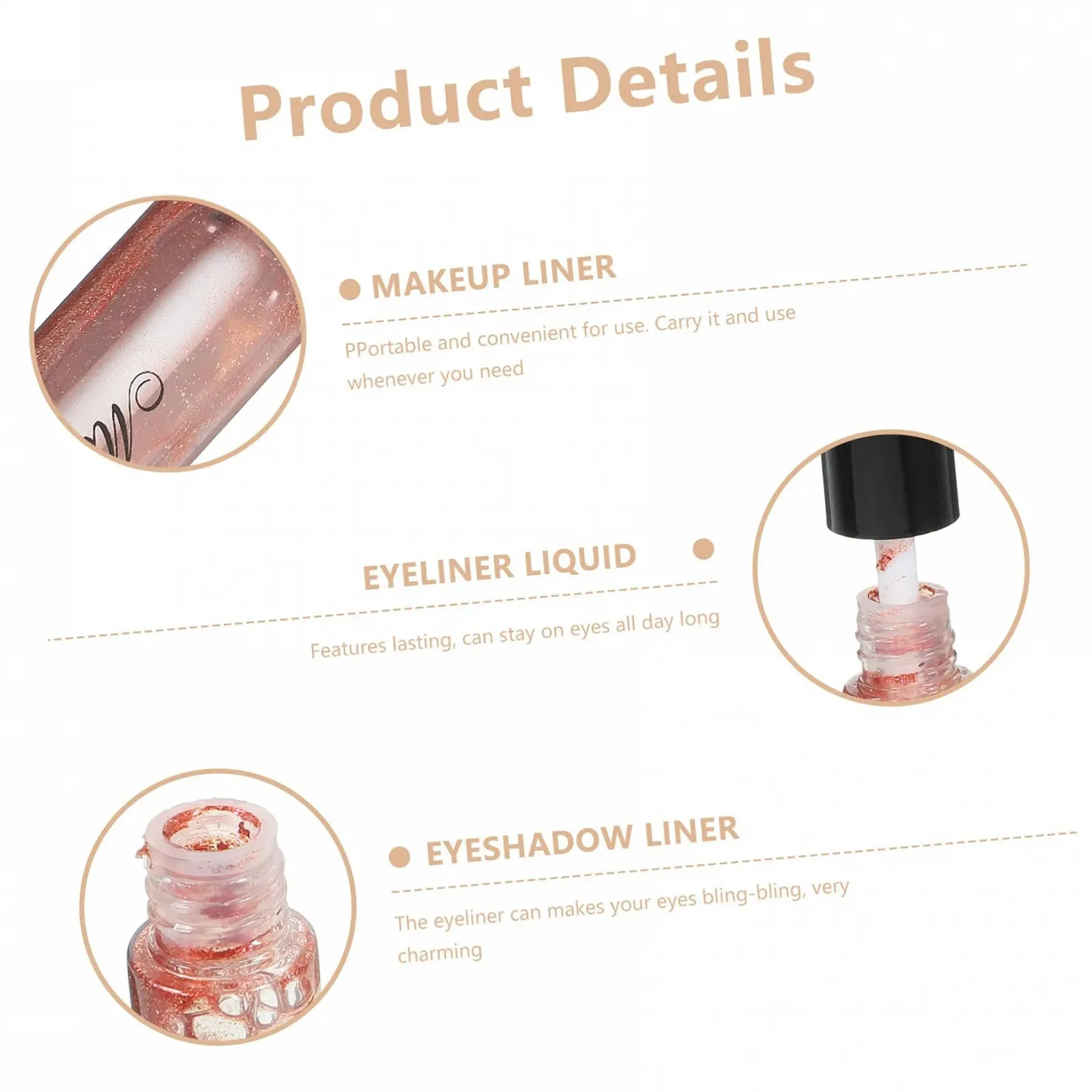 Подводка для глаз POPETPOP Блестящая, фото №4