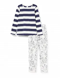 Пижама Sanetta для девочек, длинная, голубая - Фото 1