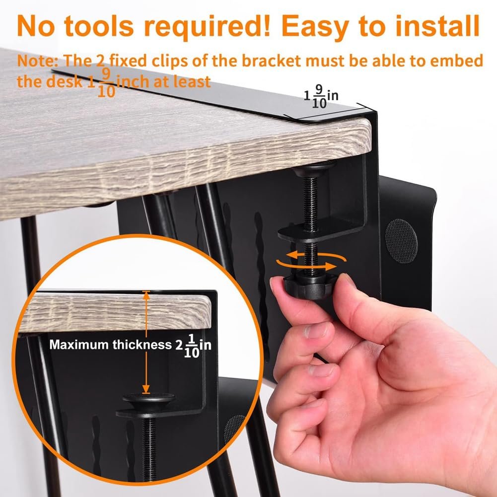 Подвесной органайзер для стола, Настенный органайзер для стола из стали, Держатель для ноутбука, с держателем для ручек, фото №5