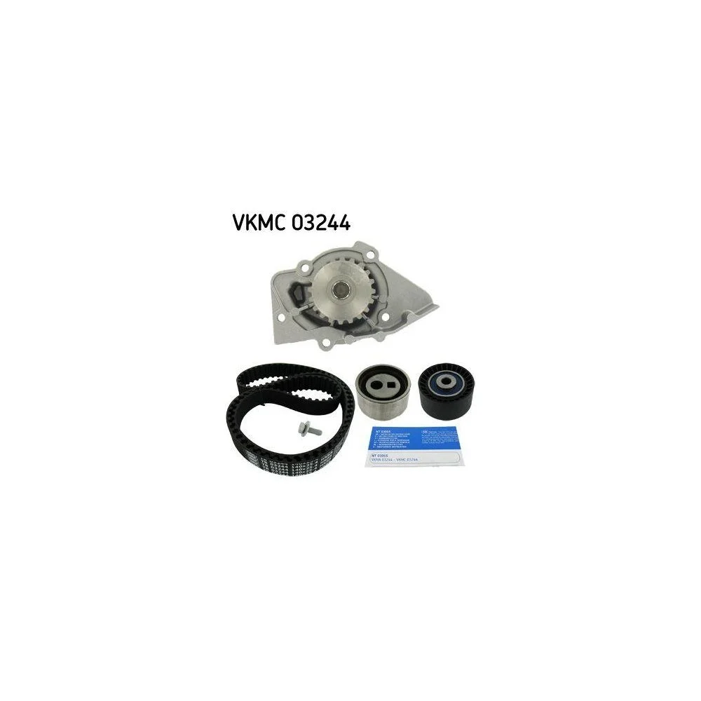 Комплект ременя ГРМ з водяним насосом SKF VKMC 03244 для CITROËN FIAT LANCIA PEUGEOT, фото №1