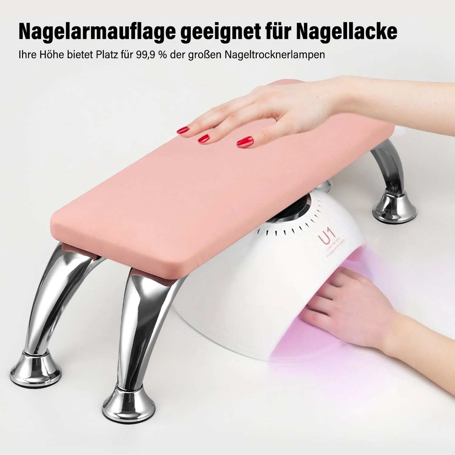 Підставка для рук для манікюру Шкіряна PU Рожева, фото №4 Підставка для рук для манікюру Шкіряна PU Рожева, фото №4