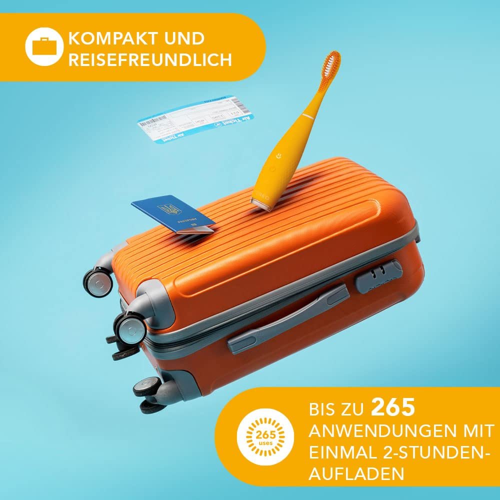 Електрична зубна щітка FOREO ISSA mini 3 Mango Tango 4-в-1 звукова силіконова, фото №7