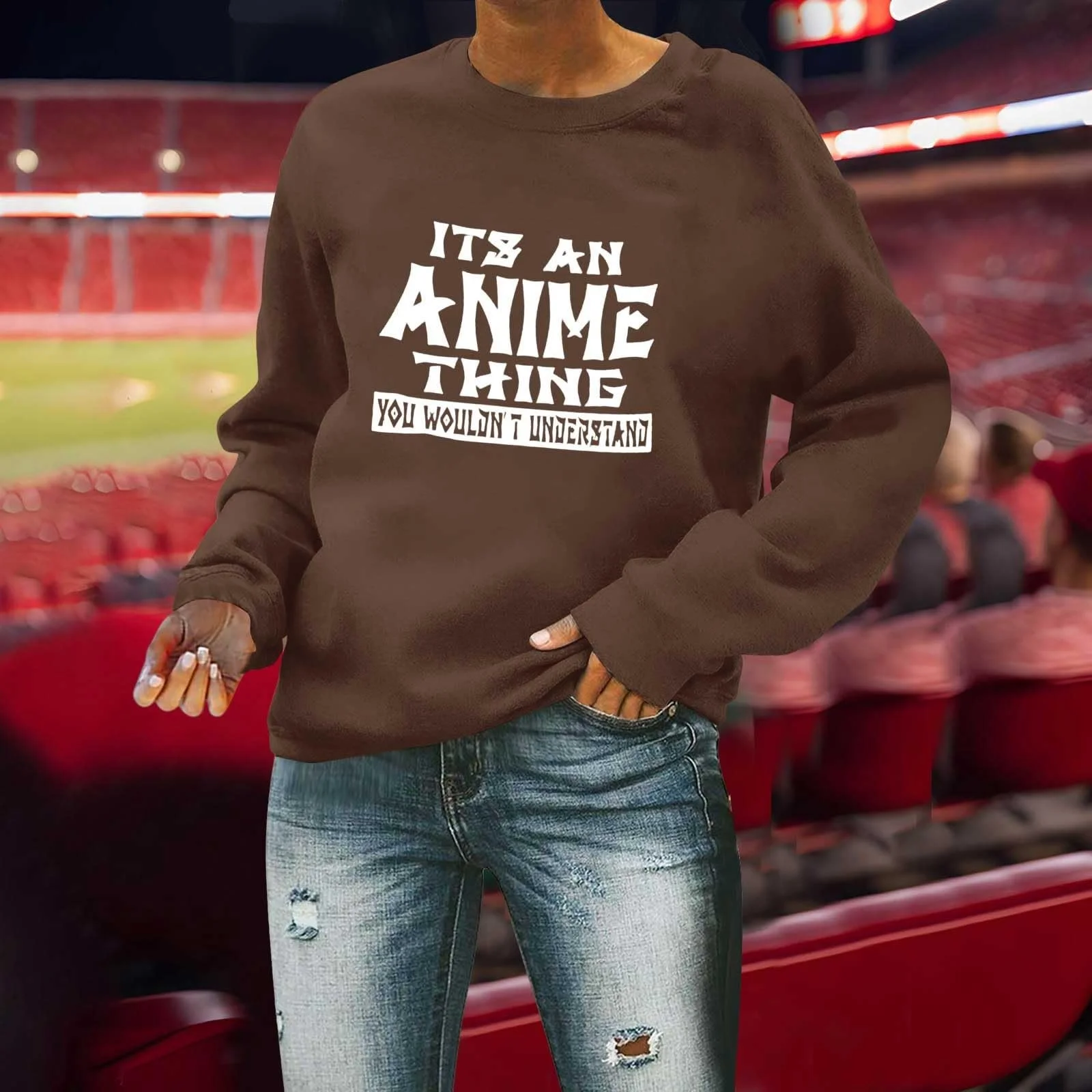 Женские свитшоты Football Lover It's An Anime Thing You Wouldn'T Understand, фото №2