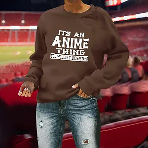 Женские свитшоты Football Lover It's An Anime Thing You Wouldn'T Understand synthetic.ua - Фото 1