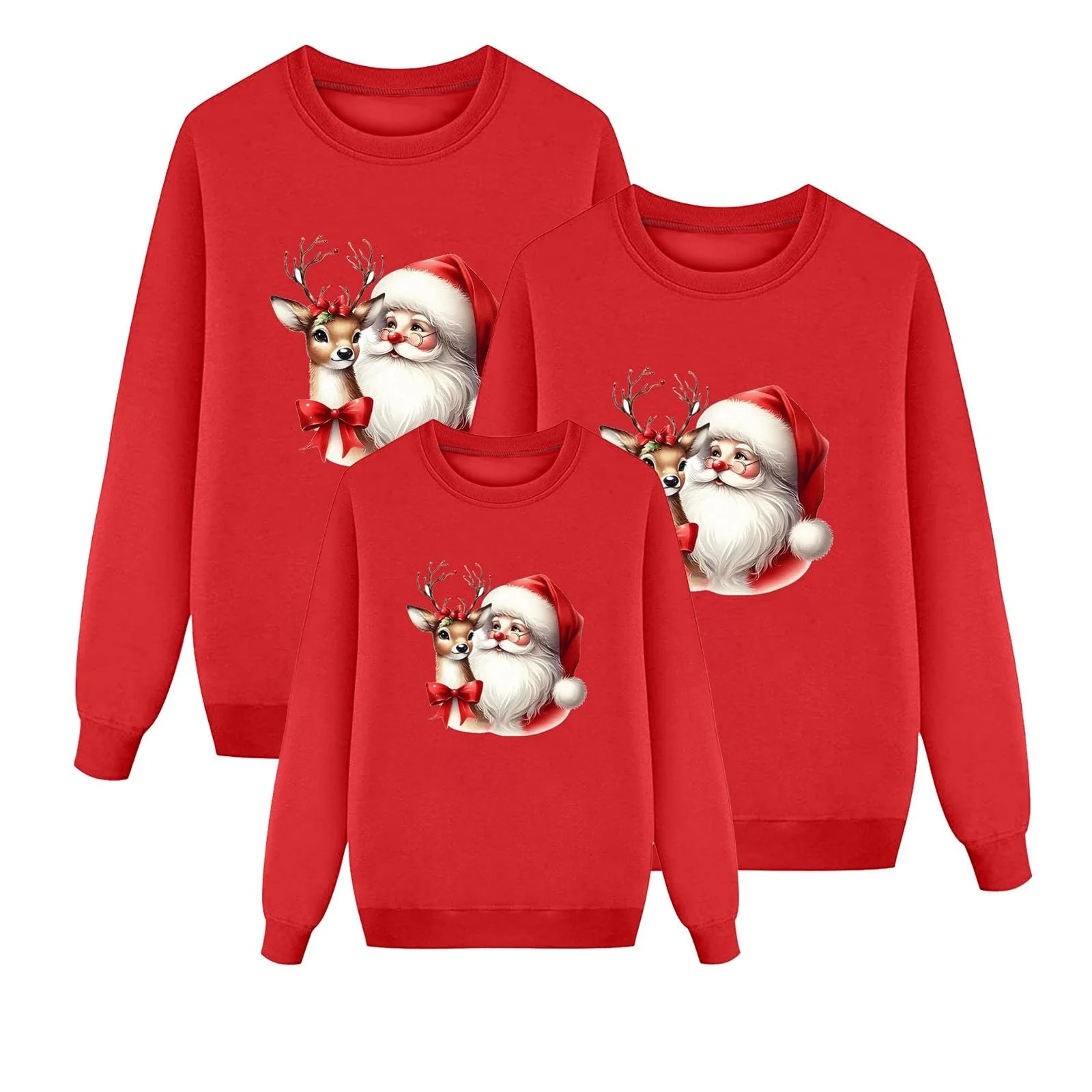 Рождественский свитер Eauptffy для семьи, праздничный свитер, мужской, женский, детский, мужской, смешной, праздничный комплект, рождественский наряд, семейный свитер, фото №4