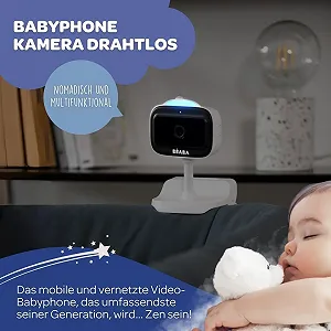 Відеоняня BÉABA Zen Nomad 6 Hours Battery Life White synthetic.ua - Фото 1