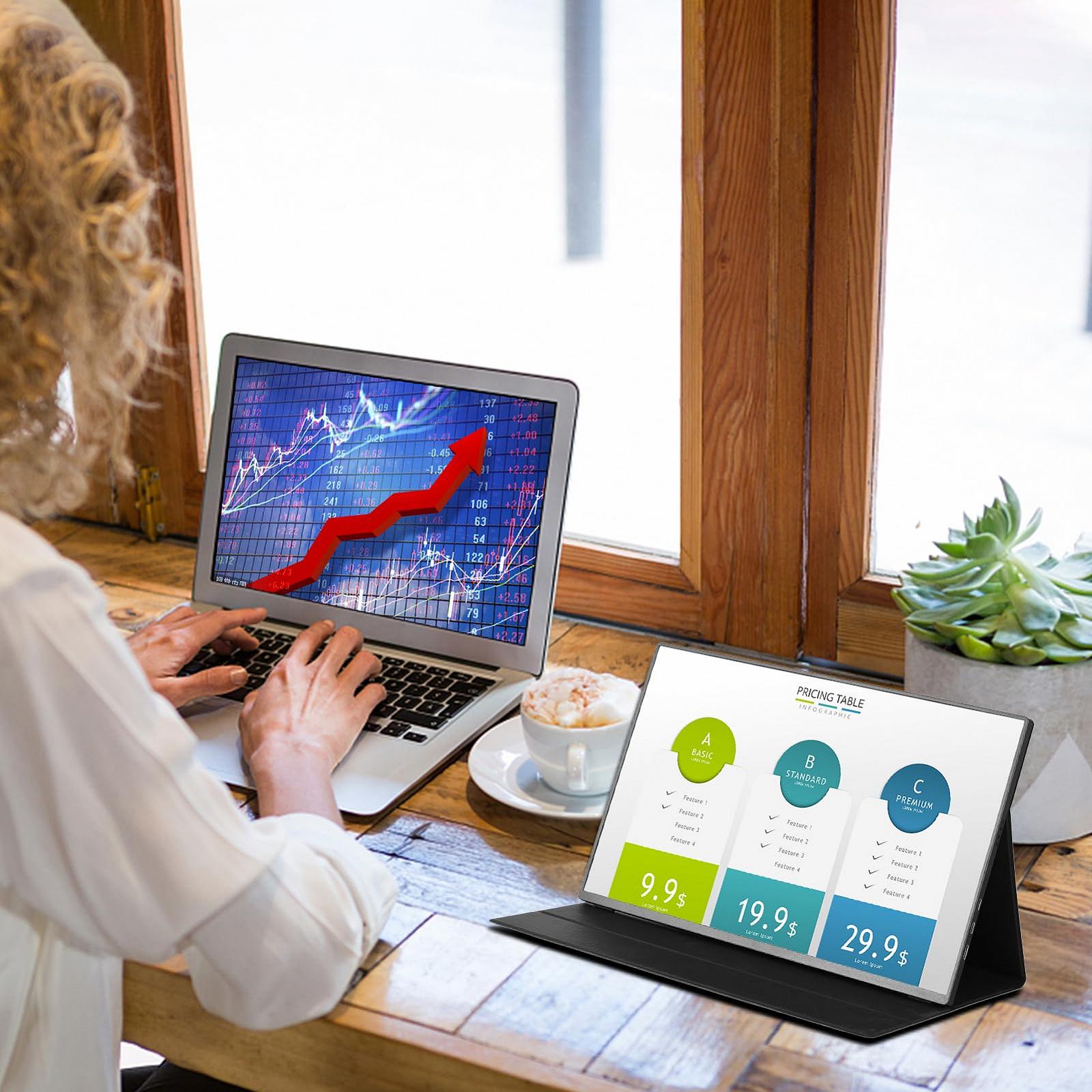 Монитор Docooler Portable 16-дюймовый 2K USB-C Ультратонкий Игровой Монитор 120 Гц, фото №5 Монитор Docooler Portable 16-дюймовый 2K USB-C Ультратонкий Игровой Монитор 120 Гц, фото №5