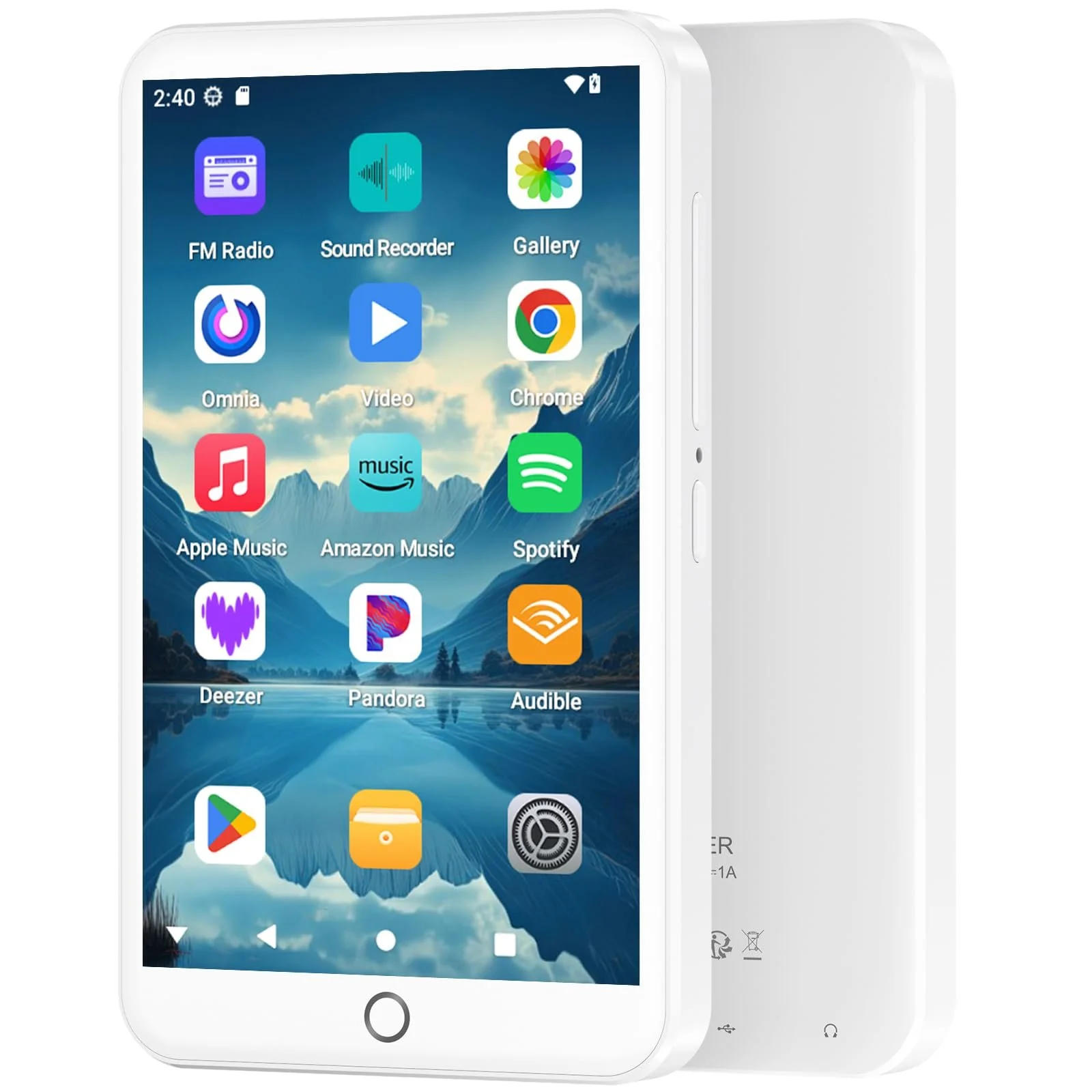 MP3-плеер Fanvace 96 GB с Bluetooth и WiFi, Android 13, 4-дюймовый сенсорный экран и динамик, фото №1