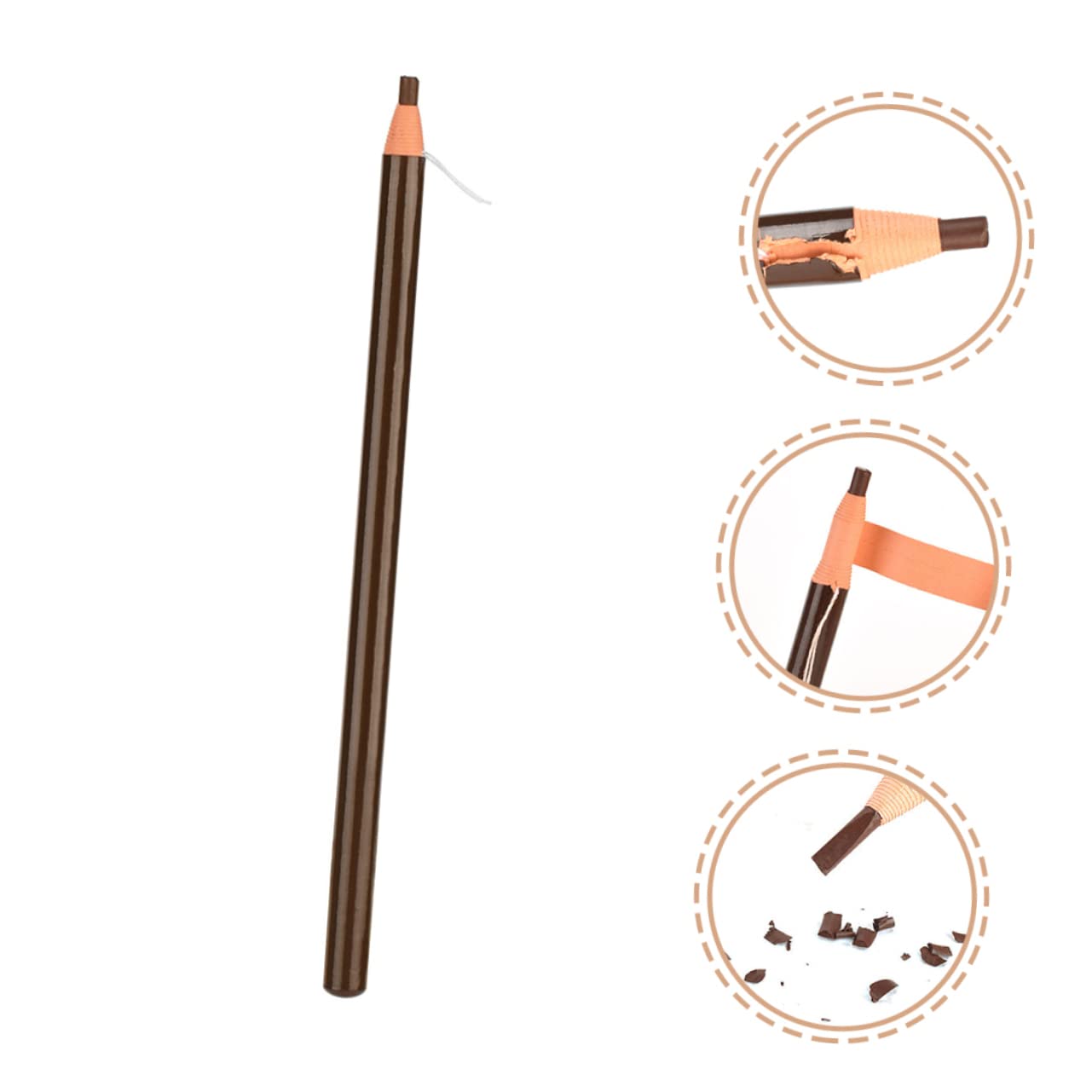 Карандаш VINTORKY Waterproof Pencil Eyeliner Pen Anjoize Eyebrow Pencil Grey Waterproof Adjust Blade Brown, фото №4