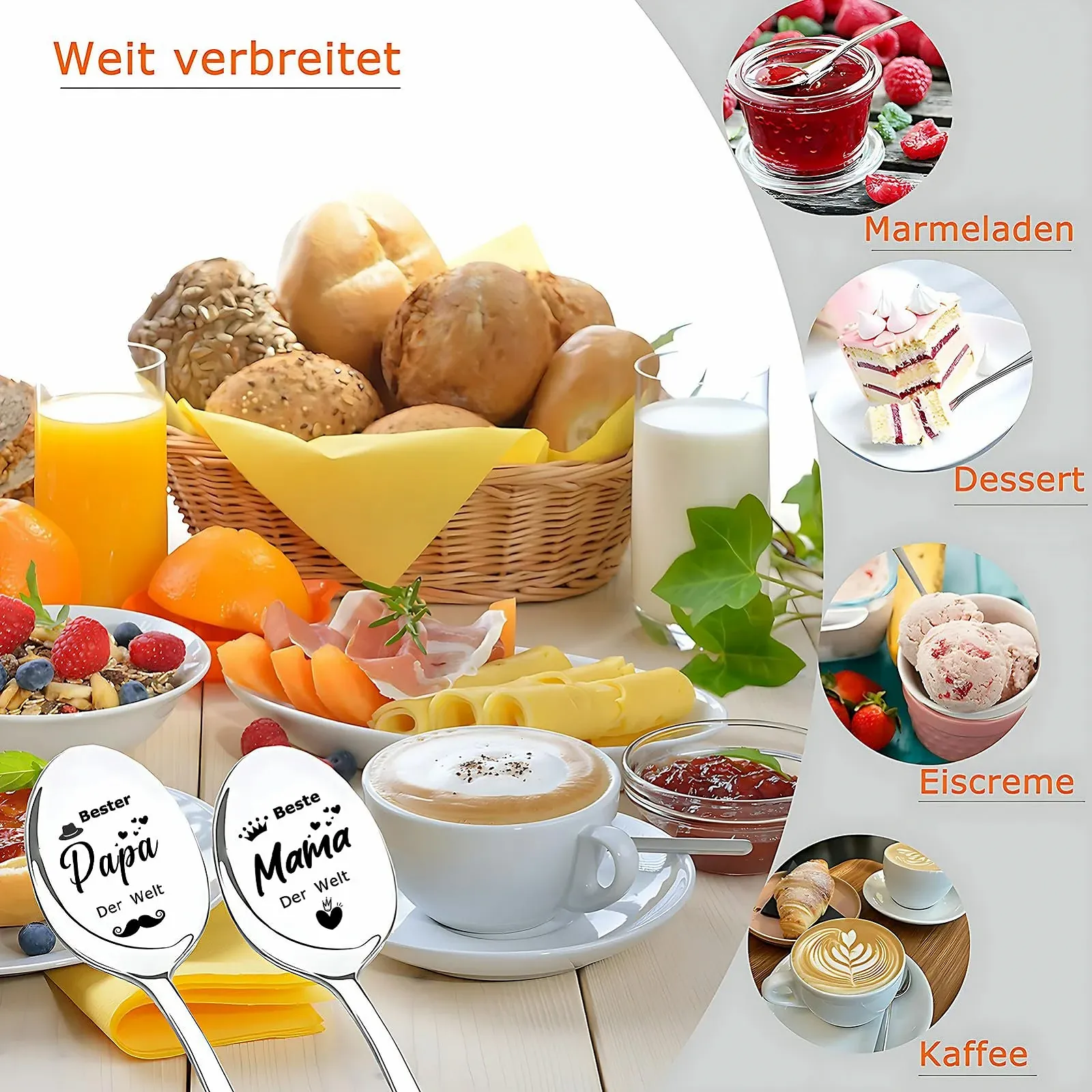 Ложка кавова, 2 шт. Найкраща Мама і Тато у Світі, фото №3