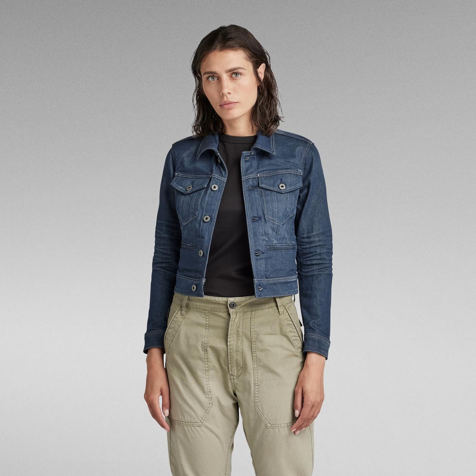 Женская джинсовая куртка G‑Star D‑Staq Panzer Stretch Denim Organic - S, фото №1 Женская джинсовая куртка G‑Star D‑Staq Panzer Stretch Denim Organic - S, фото №1