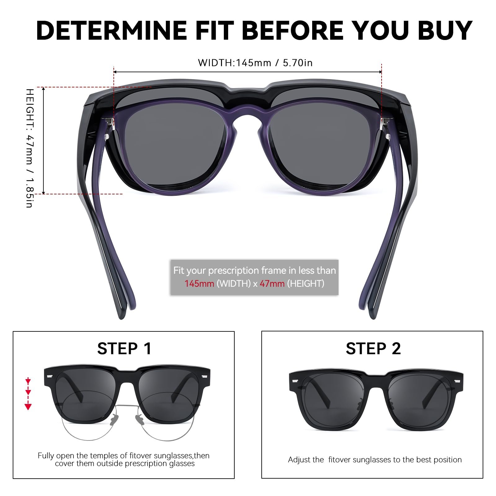 Поляризовані сонцезахисні окуляри для жінок Myiaur UV400 з УФ-захистом, легка оправа TR90, фото №5